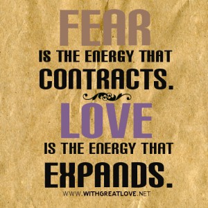 motivation, inspiration, images, image, messages, Energy quotes and sayings - the habit of fear is definitely the energy that contracts and it will forever remain true to the way that our feelings and emotions operate. But on the other hand, love is truly the energy that expands our blessings, happiness and the quality of our overall existence on earth.