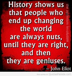 Human-History-Quotes-–-History-of-Mankind-History-Will-Judge-Us-–-Past-–-Quote-History-shows-us-that-people-who-end-up-changing-the-world-are-always-nuts-until-they-are-right-and-then-they-are-geniuses.-John-Eliot.