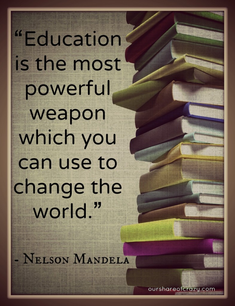 Nelson-Mandela-Quote about education - Education is the most powerful weapon which you can use to change the world