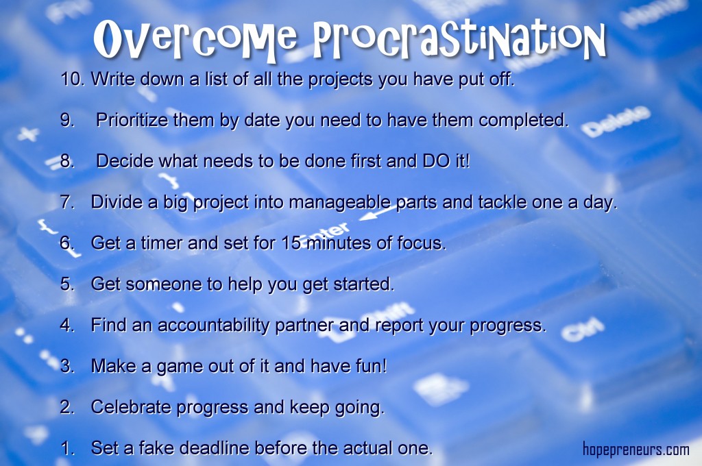 10-tips on how to-overcome-procrastination