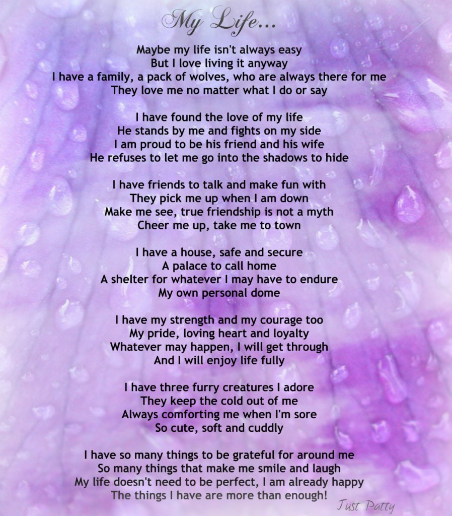 Encouraging Life Poem â€“ â€œMy Lifeâ€