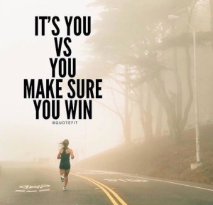 You are the only person you should be competing with. It should always be a competition between your new self and old self with the mission to consistently outdo your old self.