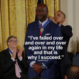 Uplifting quote about failure by Michael Jordan. It is always important to challenge and push yourself in all circustances, so that you don't settle for anything less that what your destiny has in store for you.