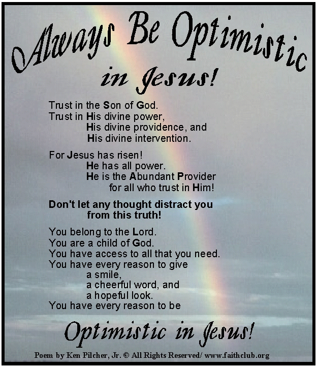 Poem about being optimistic in life|Never look back, always look ahead ...