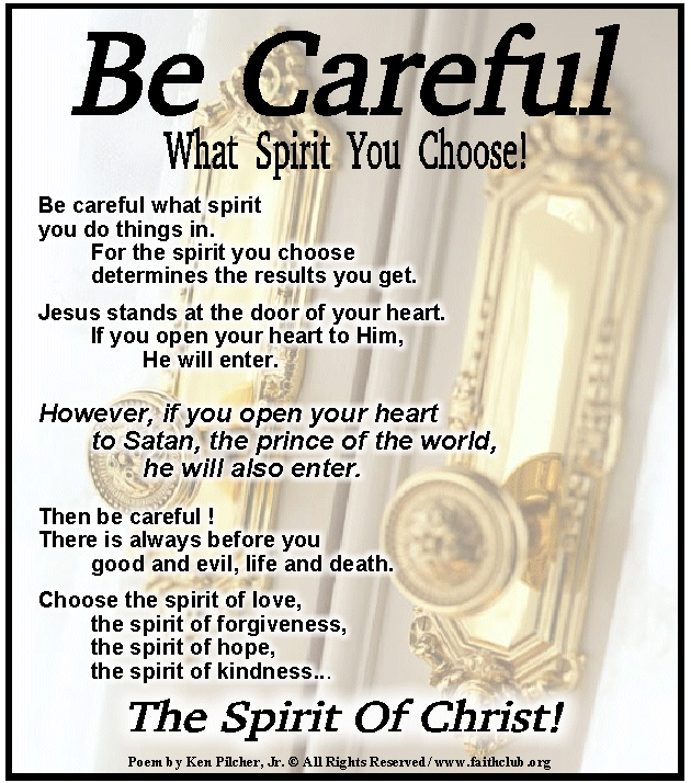 What kind of spirit is living in you?| The spirit of God Poem ...